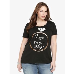 🖤 3/$15 Torrid Queen of Everything Graphic Shirt